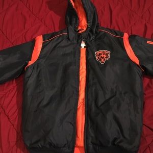 Chicago Bears Navy Strong Hooded Full-Zip Jacket